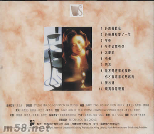 仍然喜歡我專輯背面圖片