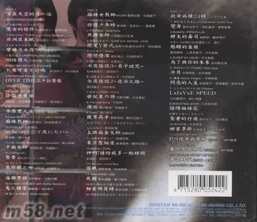 日劇大全集I專輯背面圖片