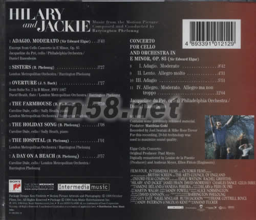 Hilary And Jackie: Music From The Motion Picture專輯背面圖片