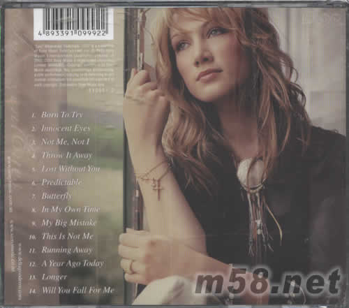 INNOCENT EYES專輯背面圖片