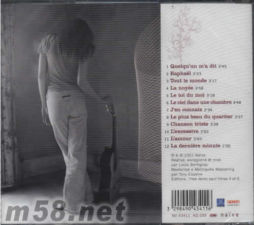 quelqu un m a dit有人告訴我專輯背面圖片