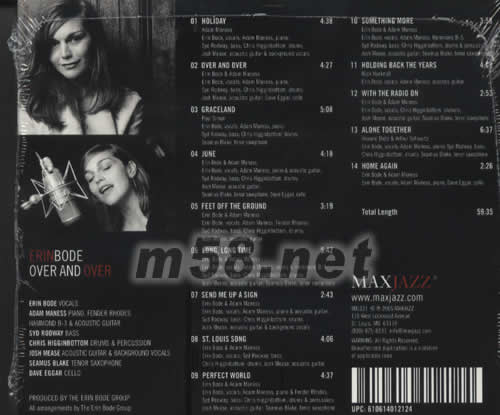 OVER AND OVER專輯背面圖片