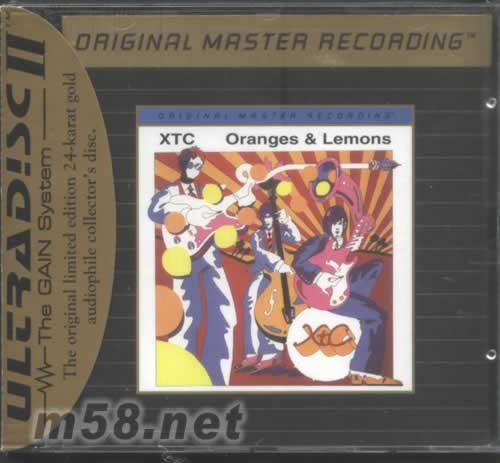 XTC ORANGES& LEMONS(24K金碟)專輯正面圖片