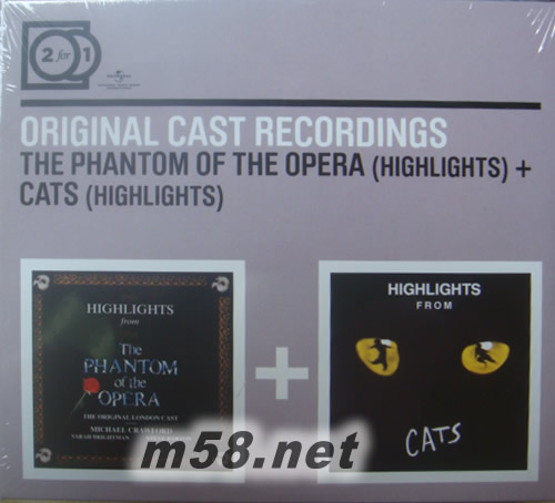 貓+歌劇魅影 歐版專輯正面圖片