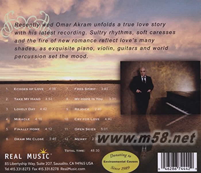 Echoes of Love 愛的回聲(新世紀純音樂)專輯背面圖片