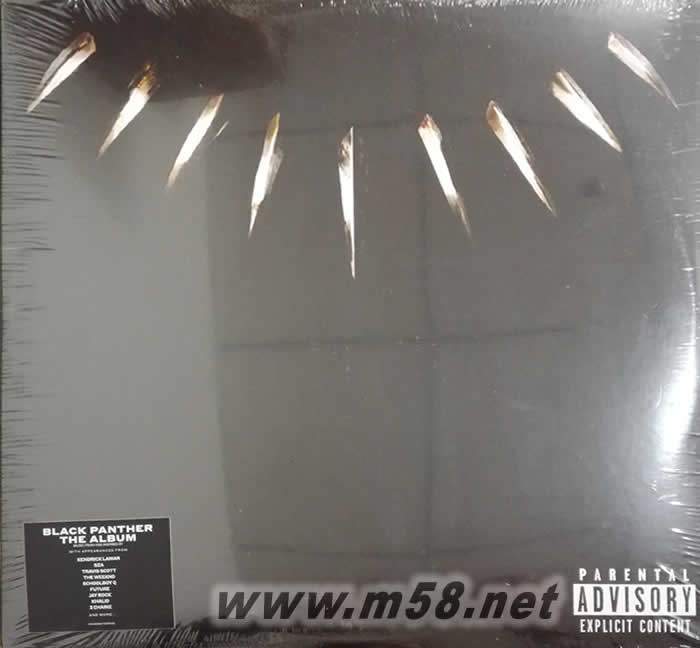 Black Panther 黑豹電影原聲180g 33RPM LP 黑膠專輯正面圖片