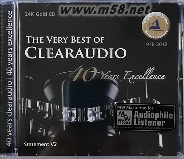 清澈 THE VERY BEST OF CLEARAUDIO (24K GOLD CD)德國40周年紀念版 24K 金碟專輯正面圖片