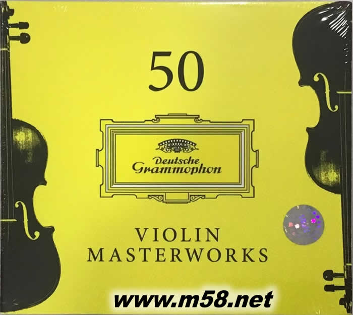 50 Violin Master Works 小提琴名曲演奏50首DG小提琴大師經典專輯正面圖片