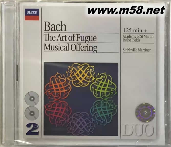 BACH THE ART OF FUGUE 賦格的藝術 音樂的奉獻 (白色封面雙CD)專輯正面圖片