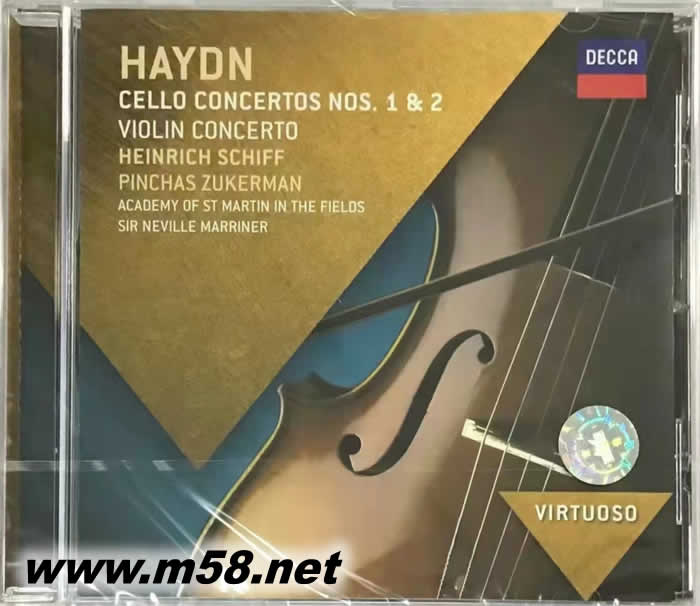 海頓:大提琴協奏曲,第一&二號 HAYDN CELLO CONCERTOS NOS. 1 & 2 ; VIOLIN CONCERTO VIRTUOSO大師系列專輯正面圖片