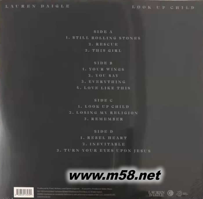 孩子,向上看LOOK UP CHILD 爵士福音女歌手 45轉(zhuǎn) 雙黑膠專輯背面圖片