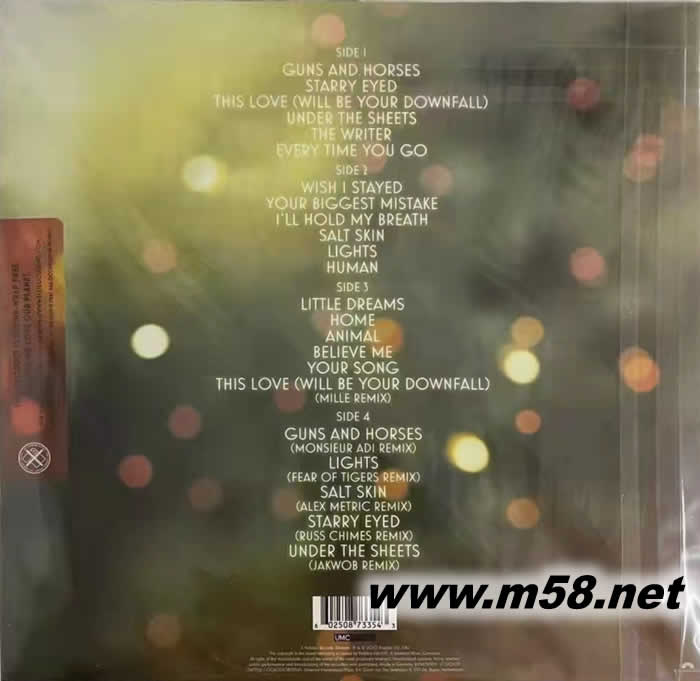 LIGHTS 10 雙黑膠專輯背面圖片